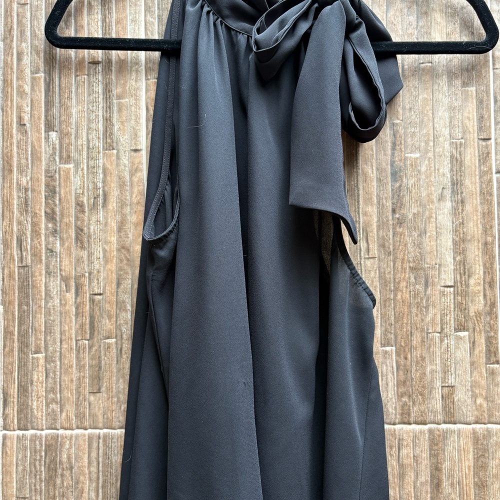 INC International Concepts Black One Shoulder Tunic